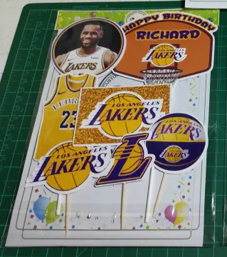 Los Angeles Lakers Birthday Card Personalised Lakers Card 