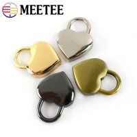 Meetee 4/10ชิ้น25X34mm มีตะขอสปริงล็อคแบบไม่มีกุญแจรูปหัวใจ,ล็อกเกอร์ตกแต่งตู้เก็บของเครื่องประดับหัวเข็มขัดแบบดึงสปริง