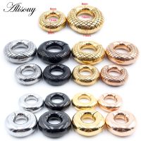 【CW】 Alisouy 1pc 316L Stainless Steel Round Magnetic Ear Weights Expander Stretcher Plugs Tunnels Gauge Earring Body Piercing Jewelry