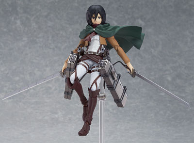 การโจมตีบนไททัน Figma Eren Jaeger 207 Mikasa Ackerman 203 Levi Ackerman 213พีวีซีรูปการกระทำของสะสมรุ่น