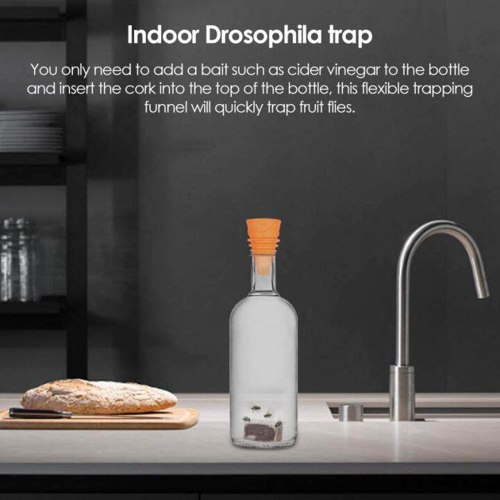 Fruit Fly Traps for Kitchens, Reusable Fly Traps Outdoor, Fruit Fly