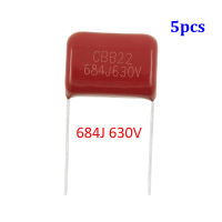 5Pcs CBB ตัวเก็บประจุ684J 630V 684 0.68Uf CBB22ฟิล์มโพลีโพรพิลีนเมทาลิคตัวเก็บประจุ20มม.