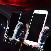 Universal Car Phone Holder with Bing Crystal Rhinestone Car Air Vent Mount Clip Cell Phone Holder for iPhone Samsung Car Holder Car Mounts