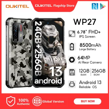 10600mAh Oukitel WP28 Rugged 8GB+256GB Smartphone 6.52 Android 13 48MP  Camera