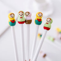 24 Pcs Korean Creative Cute Doll Style Neutral Pen Signature Full Needle Writing Office Appliances Kawaii School Supplies Pen