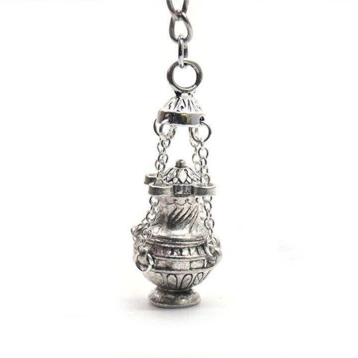 new-souvenirs-gifts-incense-burner-keychain-religious-jewelry-car-pendant-keyfob-accessories