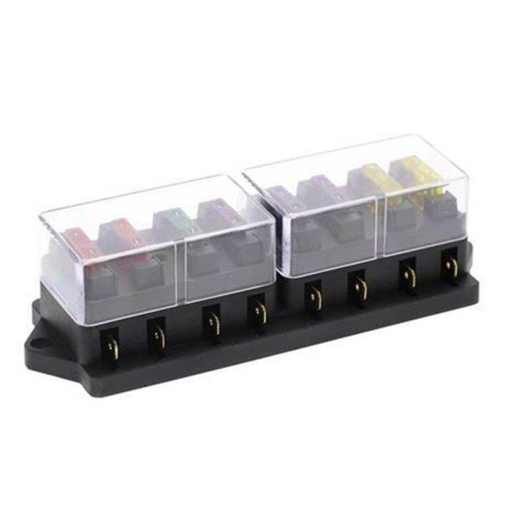 yf-fuse-holder-box-marine-van-1x-12v-24v-1pcs-1x-6-8-10-12-way-ato-block-industrial-accessories-black-boat-new