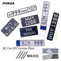 RC Car Metal License Plate Waterproof 3D Stereo Custom Number Russia Europe France Korea for 1/10 1/8 1/14 Axial SCX10 TRX4 Electrical Circuitry Parts