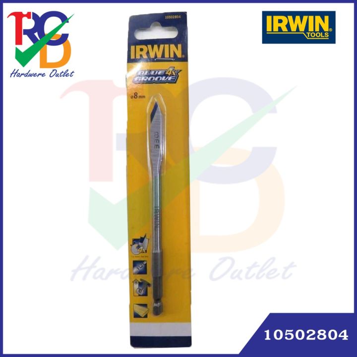 irwin-ดอกสว่านเจาะไม้-blue-groove-4x-ขนาด-6-8-mm