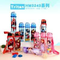 [A SELL Hot Sale] Disney Bottle For Water ToChildrenWater Bottle For KidsBouncing Cover SpiderMan SophiaAmerica