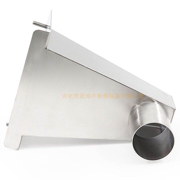 304 stainless steel side-entry rain bucket side row side wall row ...