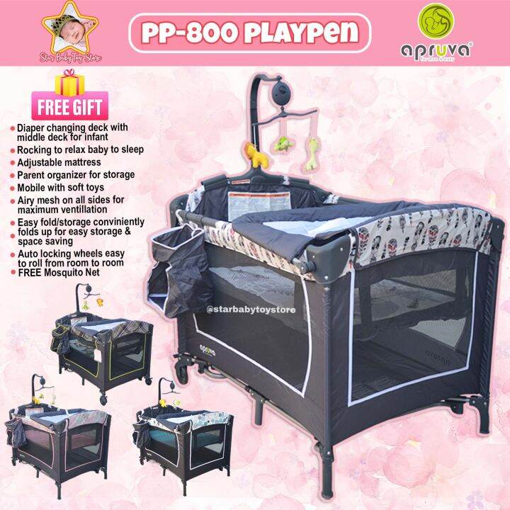 Star Baby Apruva Crib for Baby Play pen PP800 Pack and Play with