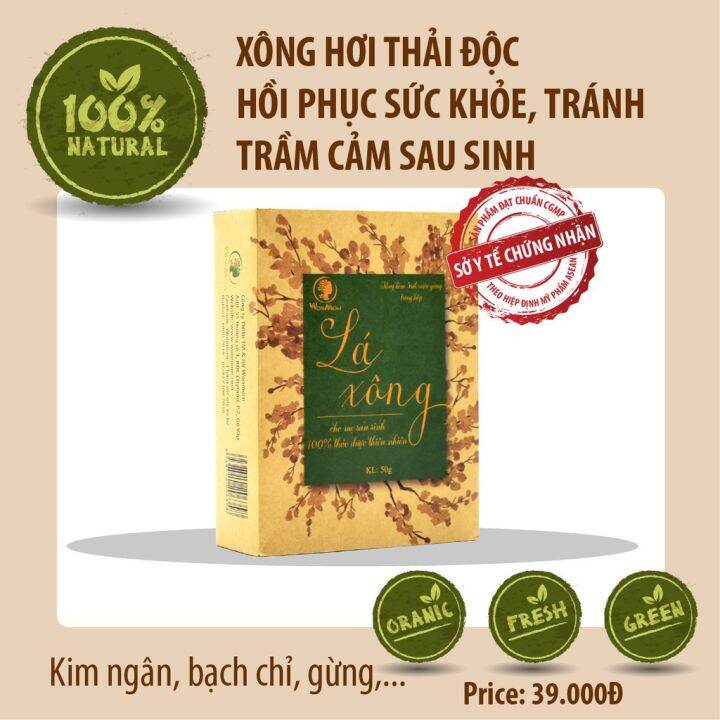 Đơn 29K Freeship 15K) Lá Xông Thải Độc, Giải Cảm, Hồi Phục Cho Mẹ Sau Sinh  50Gr - Wonmom (Việt Nam) Nam1 | Lazada.Vn