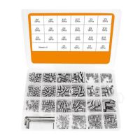 666Pcs Set Screw Hex Hexagon Socket Head Stainless Steel Headless Set Screw Assortment M2 M3 M4 M5 M6 M8 Grub Screw