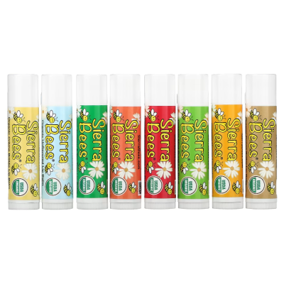 Sierra Bees Organic Lip Balms (ลิปบาล์ม 1แท่ง) ไม่สามารถเลือกกลิ่นได้