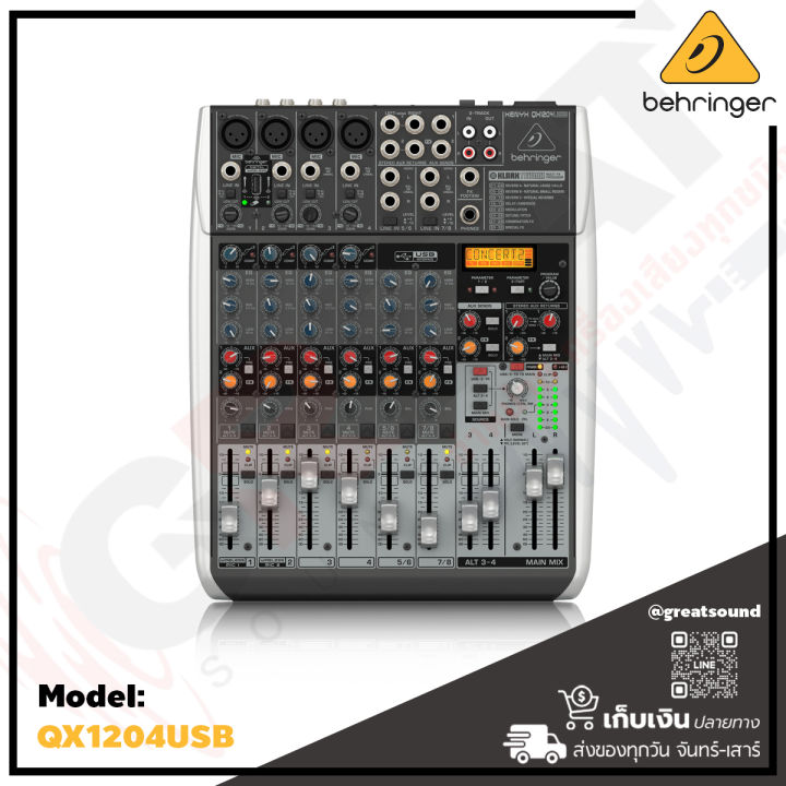 behringer-xenyx-qx1204usb-มิกเซอร์อนาล็อก-12-ch-2-2-bus-มีเอฟเฟคในตัวพร้อม-usb-audio-interface-ช่องเสียบไมค์-4-ช่อง-รับประกันบูเซ่-1-ปี