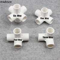 1pcs PVC Pipe Connectors Garden Irrigation Tube Adapter 20 25 32mm PVC Three-Dimensional Tees Indoor Water Supply Pipe Fittings