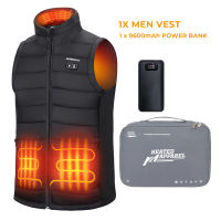 Electric Heated Vest Adjustable With USB Battery Temperature Heating Vest Motorcycle Winter Jacket Men Women For Skiing Hiking