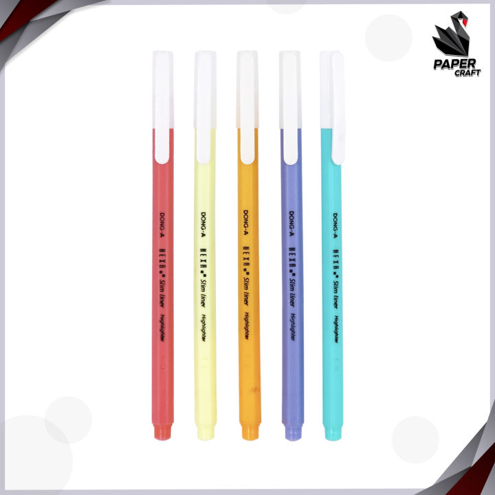 ปากกาเน้นข้อความ-dong-a-รุ่น-hexa-slim-ขนาด-2-0mm-10-สี-สุ่มสี-1-ด้าม