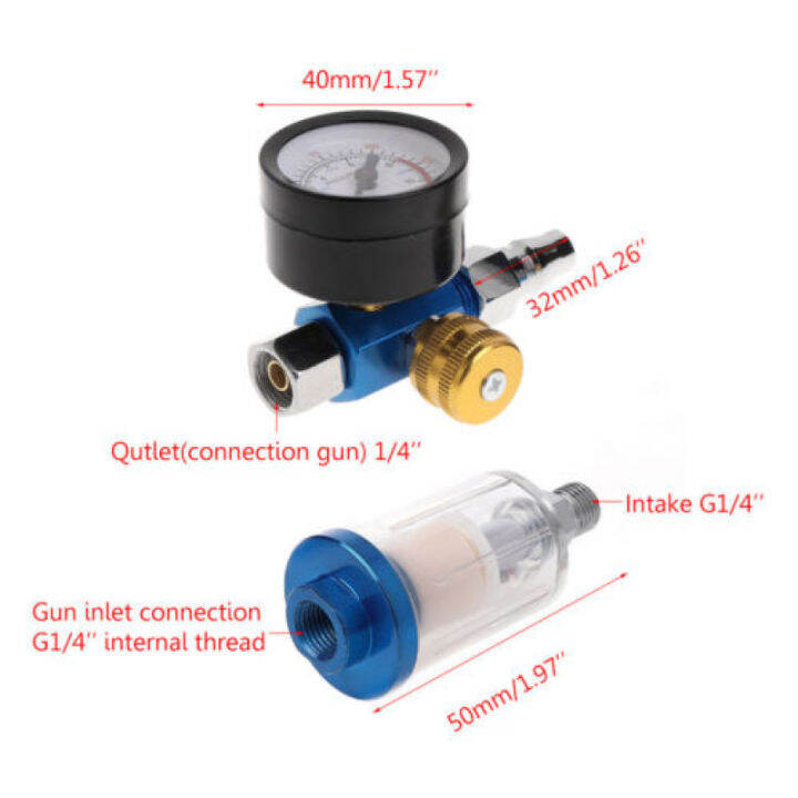 mini-air-pressure-regulator-in-line-water-trap-filter-auto-car-paint-primer-spray-air-regulator-water-oil-filter-set