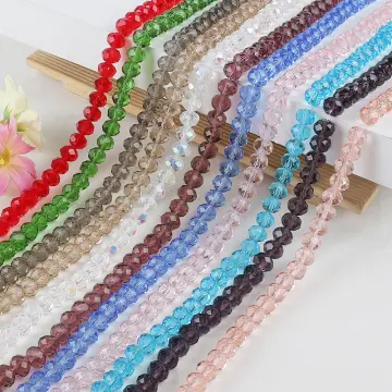 New Muticolor Round Glass Beads 8mm Crystal Loose Spacer Beads For