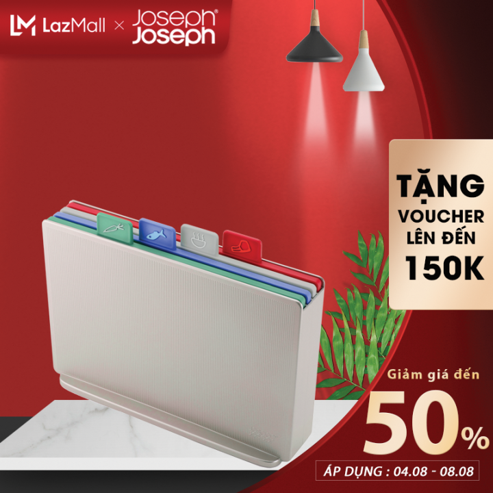 [FREESHIP MAX]Voucher lên đến 120KBộ thớt Joseph Joseph Xám Lớn