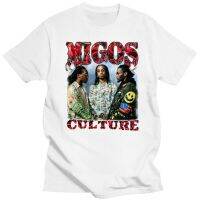 Migos เสื้อยืดคอกลมแขนลำลองขาสั้นพิมพ์ลายสำหรับฮิปฮอปยี่ห้อไอเวอร์สันวัฒนธรรมฝันถึงความกระจ่างเสื้อยืดแฟชั่นทำจากผ้าฝ้าย100% ฤดูร้อนคอกลมใหม่