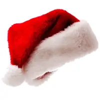 Santa Hat Christmas Hat Christmas Day Costume Dress Up Plush Thick Christmas Hat Adult