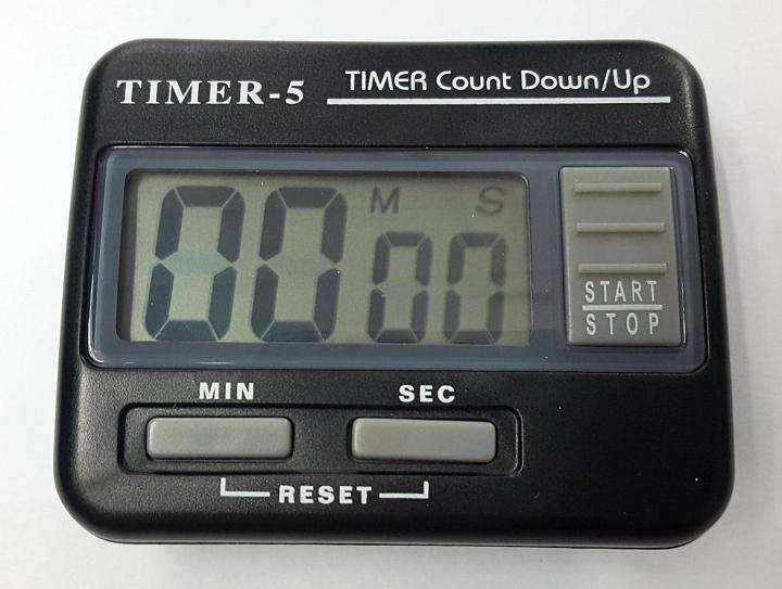 นาฬิกาจับเวลา-timer-5-สีดำ