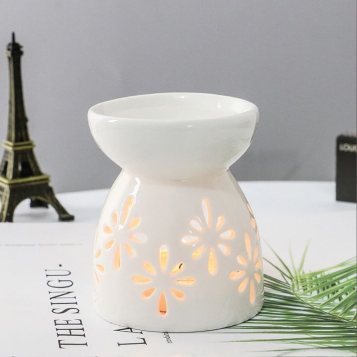 ceramic-aroma-burner-essential-oil-lamp-hollowing-candle-holder-incense-censer-fashionable-home-furnishing-incense-burner