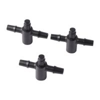 3-Way 3/5mm Hose Splitters Arrow Dripper Connectors Greenhouse Micro Drip Irrigation Fittings Connector For 3mm Emmiters 50 Pcs