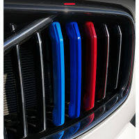 For Volvo XC60 2018-2021 (No Fit Sport Style)3pcs ABS Car Front Hood Center Grille Grill Cover Trim Car Styling Accessories