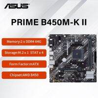 มาเธอร์บอร์ด ASUS B450M-K นายกสองมี DDR4 32กิกะไบต์ Pcie 3.0 M.2 SSD