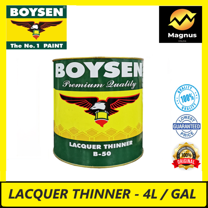 BOYSEN Lacquer Thinner B-50 - 4L / GAL | Lazada PH