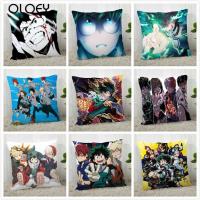 【hot】☒♘  Pillowcase Academia Printed Cover Anime Grils Textiles Customize 45x45cm A19.11.8