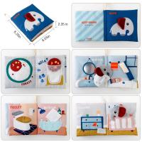 2021Newborn Baby Book Toddler Early Education Soft 3D Quiet Toys Infant Inligence Development Kids Active 6 Months 0-12 Months