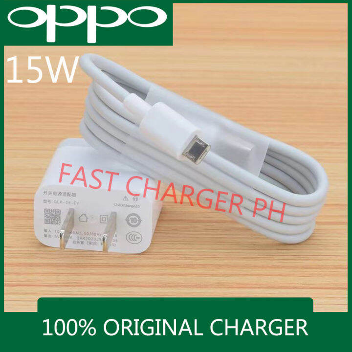 Oppo Charger Original Fast Charger 15W V8 Cord Usb 2IN1 Adapter Set For ...