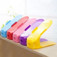 【CC】 1pcs Shoe Organizer Adjustable Storage Shelf Closet Saver Wardrobes Support Household Clothing Shoes Rack Accessories