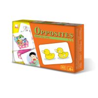 Kid Plus แฟลชการ์ด เรียนรู้ภาษาอังกฤษเกี่ยวกับคำตรงกันข้าม BRIGHT STEP CARDS - OPPOSITES