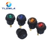 1pcs on off waterproof vehicle boat switch round switch SPST 3pin rocker switch 6A 10A 250V 125V AC LED