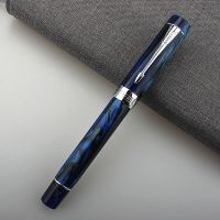 ❅❅ High Quality Business JinHao 100 Acrylic Fountain Pen Color Spin Golden Arrow F/EF/M Nib Fude Calligraphy Office Supplies Pen