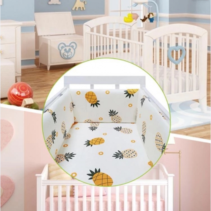 baby-crib-bumper-set-newborn-polka-dot-cotton-printed-cot-bumpers-in-crib-infant-protector-for-baby-boy-girl-boy-200-30cm