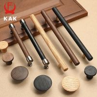 ❒✣ KAK Wooden Furniture Handle Natural Walnut Kitchen Cabinet Handles Shoe Cabinet Drawer Knobs Cupboard Door Pulls Door Hardware