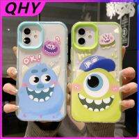 lxz85 เคสโทรศัพท์มือถือ แบบหนา ป้องกันตก ลายการ์ตูนมอนสเตอร์น่ารัก สําหรับ iphone 14 6s 7 8 plus XR 11 12 13 pro max 2 in 1