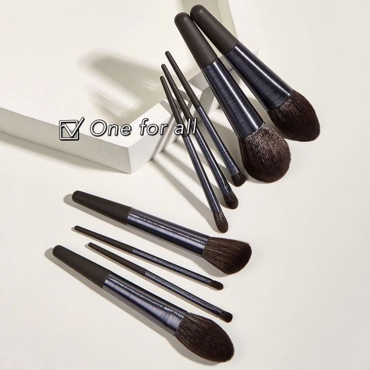 พร้อมส่ง-แปรงแต่งหน้า-h26-brush-set-เซต9ชิ้น-แปรงปัดแก้ม-แปรงไฮไลท์-แปลงแต่งหน้า-make-up-brush-fancy-สีแปรงคลาสสิ