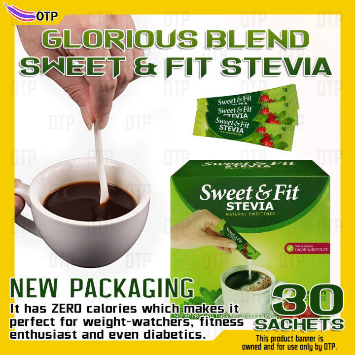 Glorious Blend Sweet & Fit Stevia 30s, Food Supplement Powder, Organic