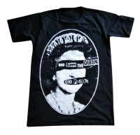 Sex Pistols God Save The Queen Sid Vicious Johnny Rotten เสื้อยืด เสื้อวง คอกลม สกรีนลาย ผู้ชาย ผู้หญิง