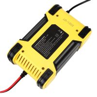 ZZOOI Motorcycle Car Battery Charger 12V/12A 7 Stage Lithium Iron Battery Lead-acid Battery Charger AGM Digital LCD Display