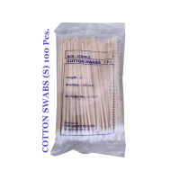 COTTON SWABS THAI GAUZE ไม้พันสำลี/สำลีพันก้าน ความยาว 6 นิ้ว 100 ชิ้น/ห่อ