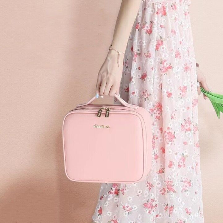 2022-women-case-mirror-cosmetic-leather-waterproof-pu-bag-capacity-with-smart-led-new